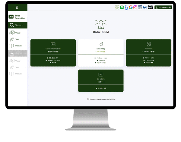 ローストビーフの店 鎌倉山 社内システム