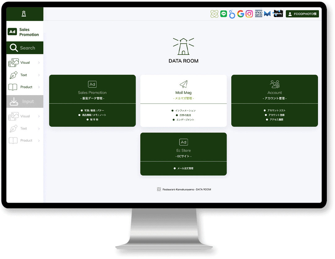 ローストビーフの店 鎌倉山 社内システム